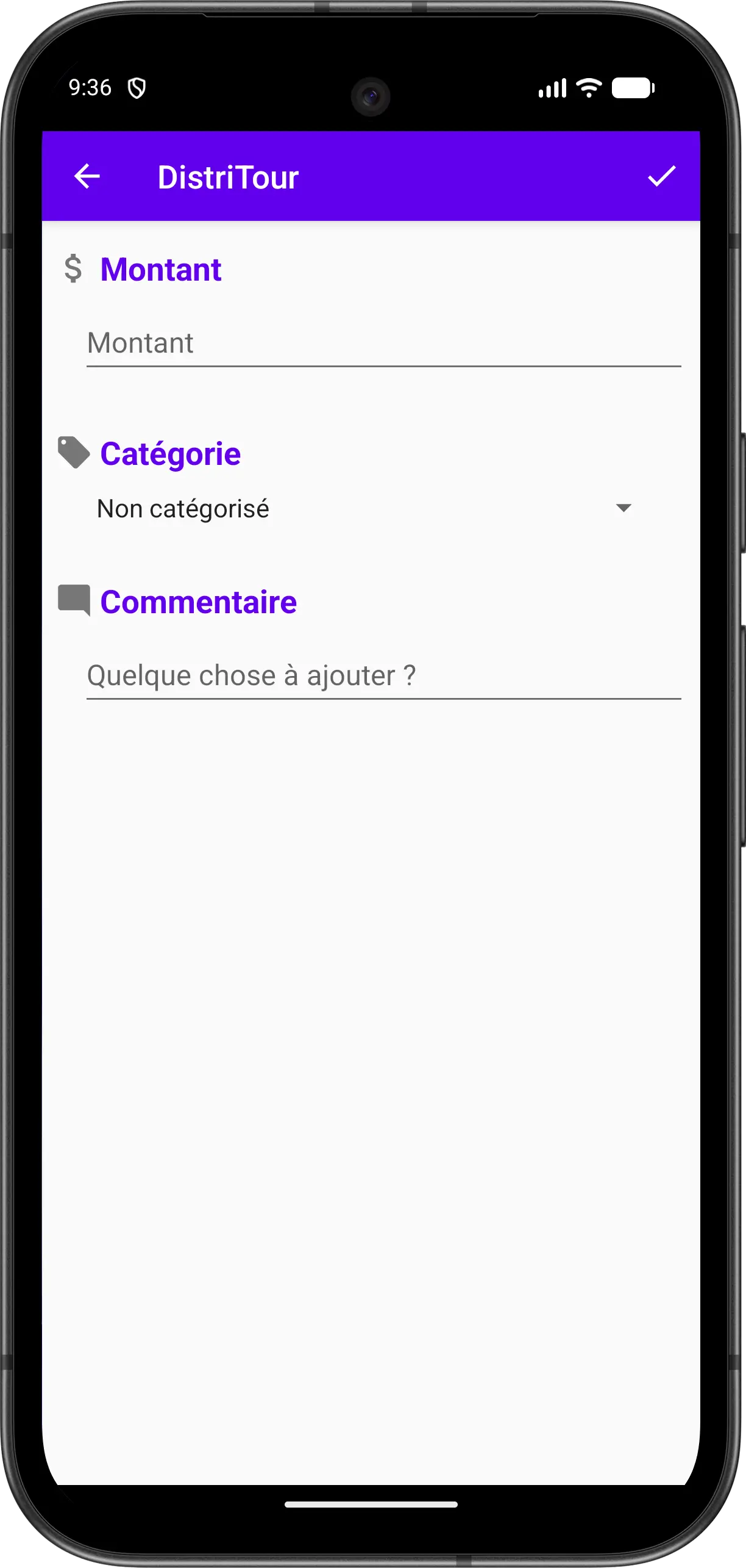 Ajouter une dépense