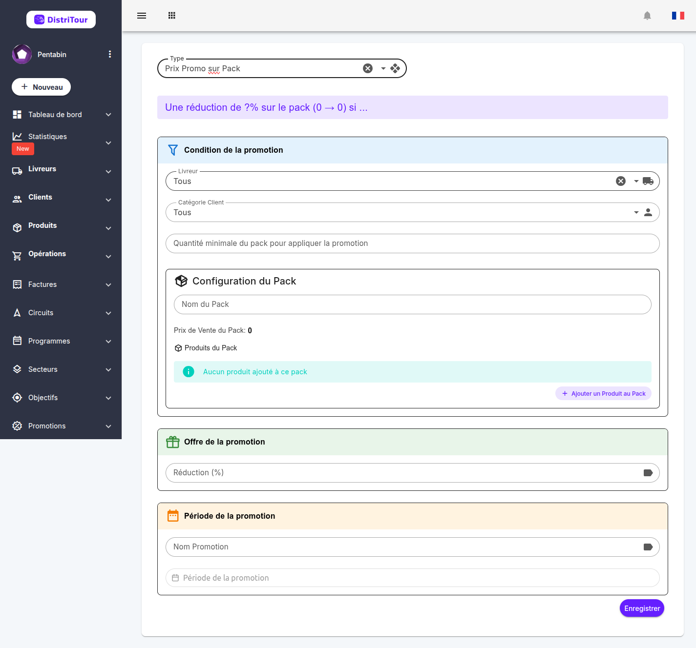 Form - Pack Builder